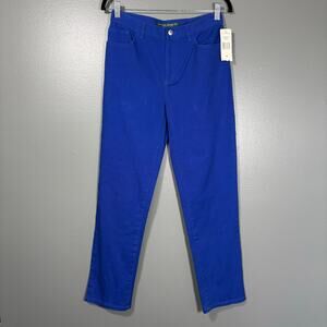 Lauren Jeans Co Ralph Lauren NWT Women's Bright Blue Jeans - Size 4 - High Rise